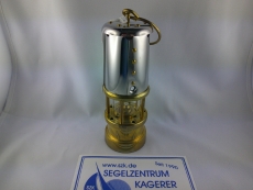 Grubenlampe Messing/Stahl