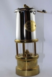 Grubenlampe Messing/Stahl, 17 cm